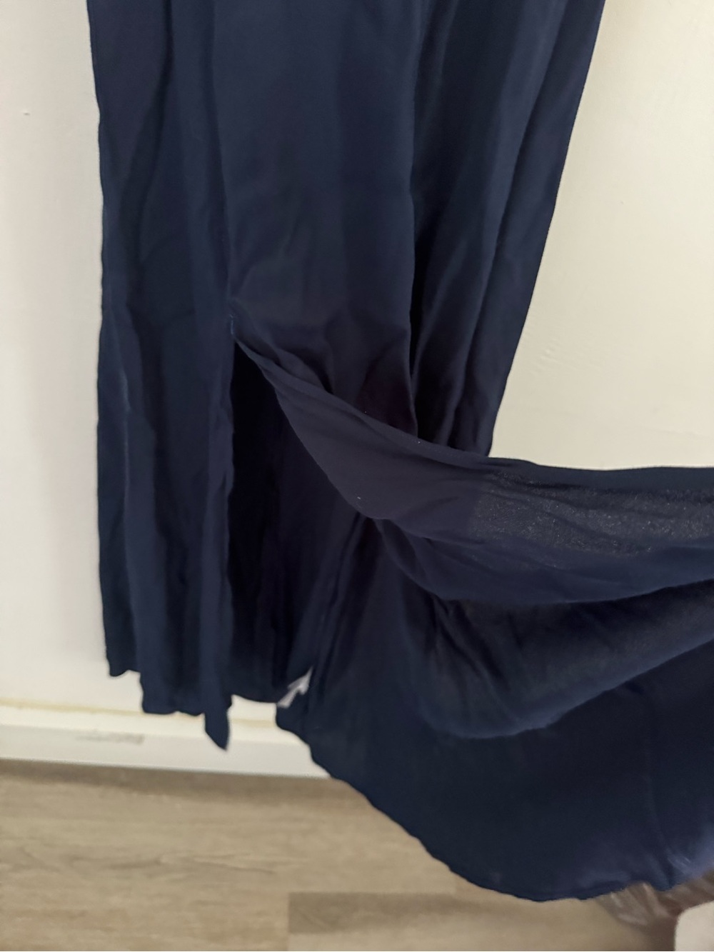 NEW Reformation Navy Blue Gavin Slit Midi Dress Size 6 - Picture 4 of 6